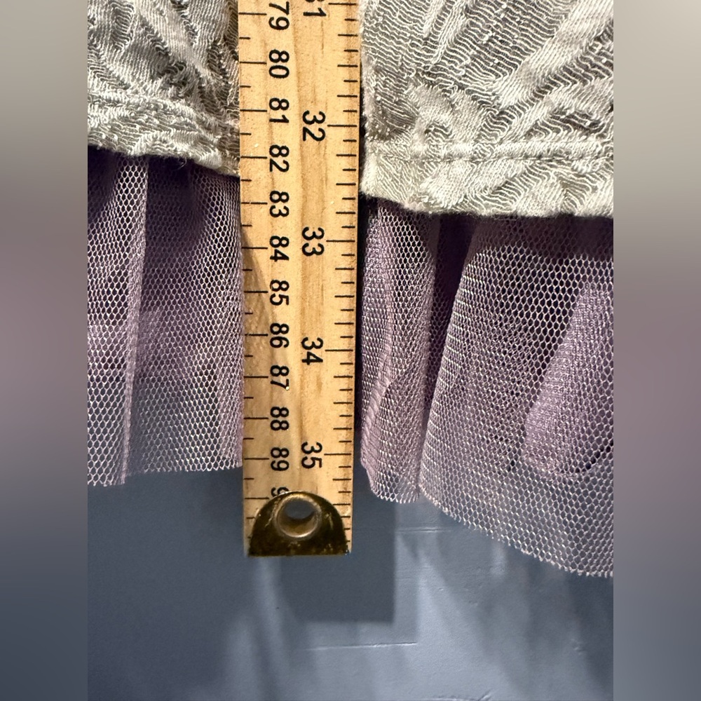 Free People Floral Lace Fit and Flare Dress Grey and Light Purple Women’s Size S - Picture 10 of 13